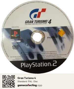 Gran Turismo 4 PlayStation 2, PAL disc