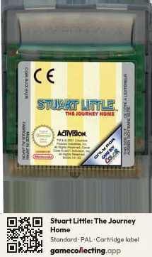 Stuart Little: The Journey Home Game Boy Color, PAL cartridge label