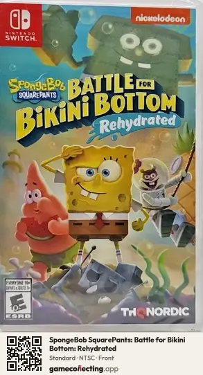 SpongeBob SquarePants: Battle for Bikini Bottom: Rehydrated Nintendo Switch, NTSC box front