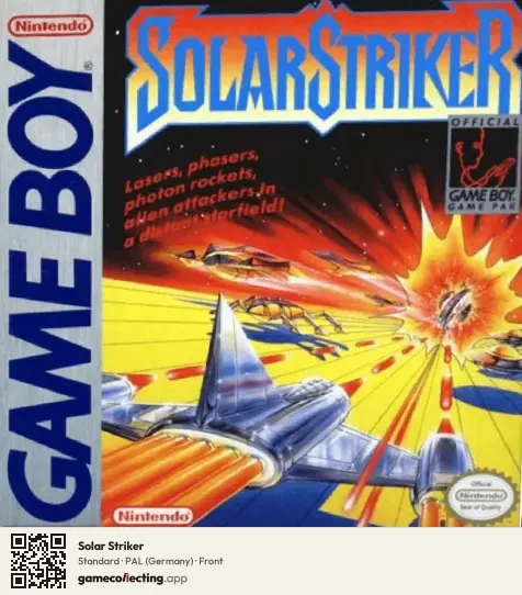 Solar Striker Game Boy, Germany box front