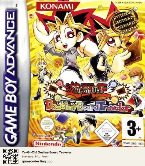 Yu-Gi-Oh! Destiny Board Traveler Game Boy Advance, PAL box front