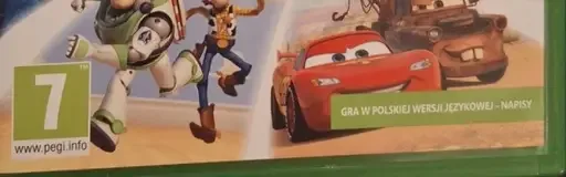 Rush: A Disney Pixar Adventure, the PEGI square on its front