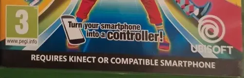 Just Dance 2018, the PEGI square on its front
