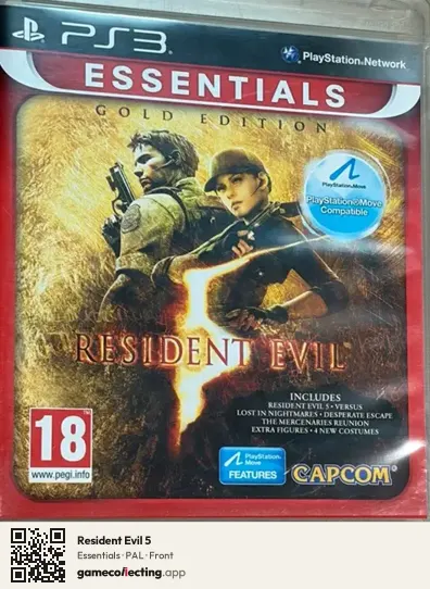 Resident Evil 5 PlayStation 3, PAL box front