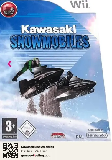 Kawasaki Snowmobiles Nintendo Wii, PAL box front
