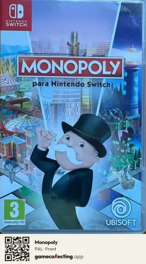 Monopoly Nintendo Switch, PAL box front