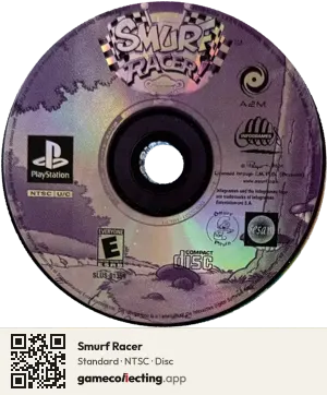 Smurf Racer PlayStation, NTSC disc