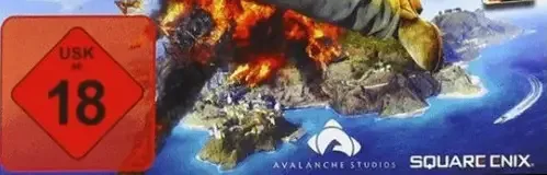 Just Cause 3, the USK square on its front