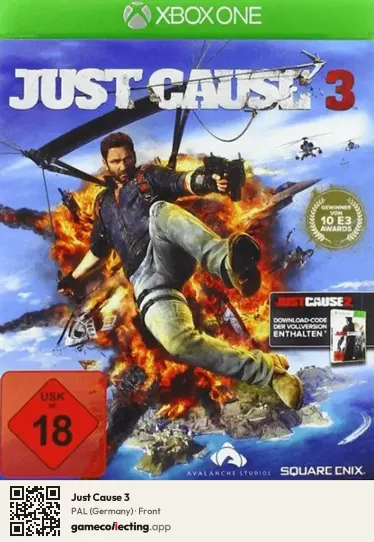 Just Cause 3 Xbox One, Germany box front