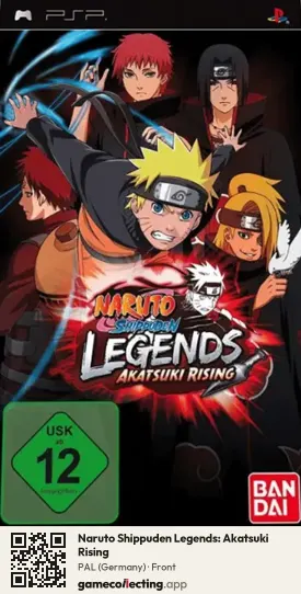 Naruto Shippuden Legends: Akatsuki Rising PlayStation Portable, Germany box front