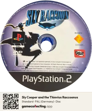 Sly Cooper and the Thievius Raccoonus PlayStation 2, PAL disc