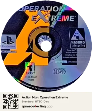 Action Man: Operation Extreme PlayStation, NTSC disc