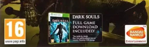 Dark Souls III, the PEGI square on its front