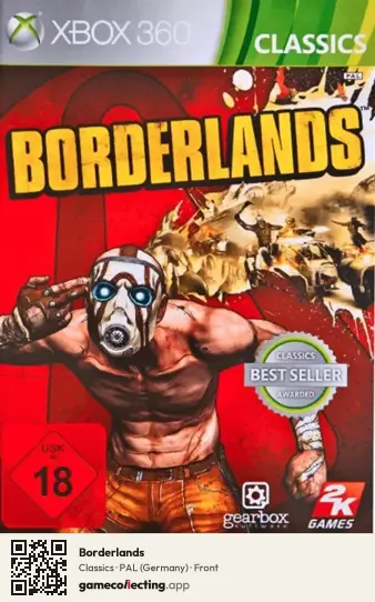 Borderlands Xbox 360, Germany box front