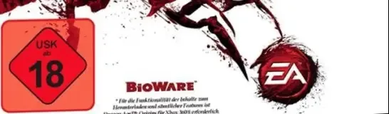 Dragon Age: Origins: Awakening, the USK square on its front