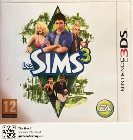 The Sims 3 Nintendo 3DS, PAL box front