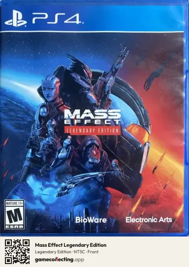 Mass Effect Legendary Edition PlayStation 4, NTSC box front