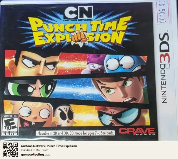Cartoon Network: Punch Time Explosion Nintendo 3DS, NTSC box front
