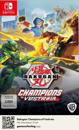 Bakugan: Champions of Vestroia Nintendo Switch, Germany box front
