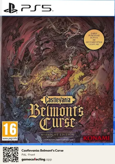 Castlevania: Belmont's Curse PlayStation 5, PAL box front