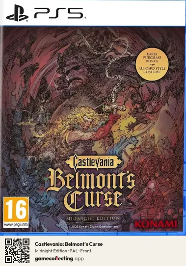 Castlevania: Belmont's Curse PlayStation 5, PAL box front