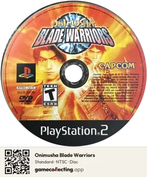 Onimusha Blade Warriors PlayStation 2, NTSC disc