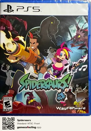 Spidersaurs PlayStation 5, NTSC box front