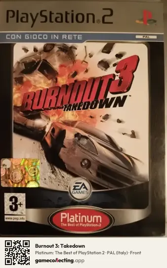Burnout 3: Takedown PlayStation 2, Italy box front