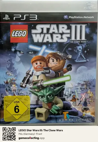 LEGO Star Wars III: The Clone Wars PlayStation 3, Germany box front