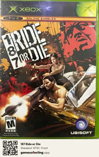 187 Ride or Die Xbox, NTSC box front