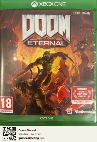 Doom Eternal Xbox One, PAL box front