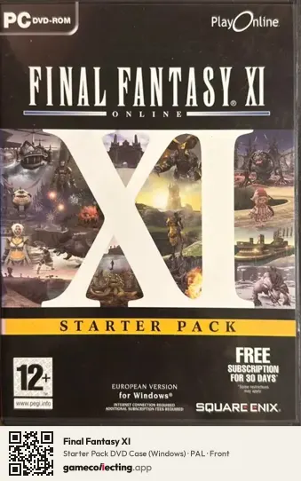Final Fantasy XI Computer, PAL box front