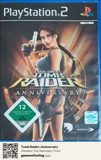 Tomb Raider: Anniversary PlayStation 2, Germany box front