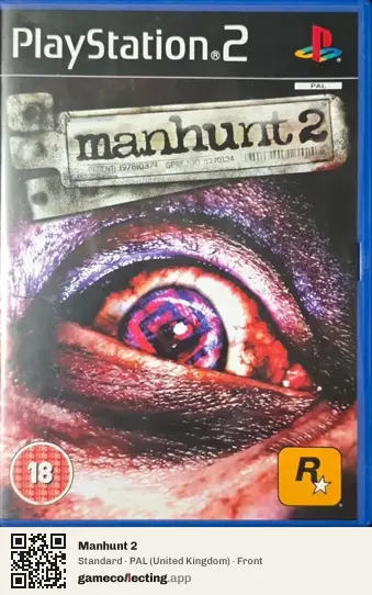 Manhunt 2 PlayStation 2, United Kingdom box front