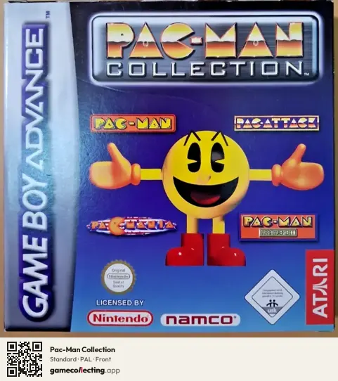 Pac-Man Collection Game Boy Advance, PAL box front