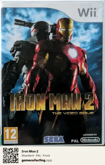 Iron Man 2 Nintendo Wii, PAL box front