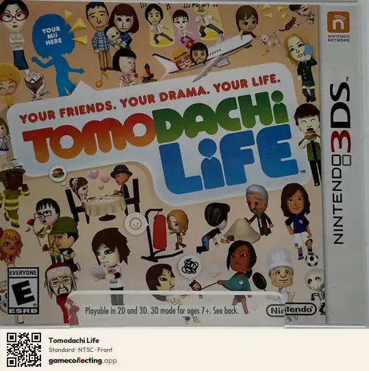 Tomodachi Life Nintendo 3DS, NTSC box front