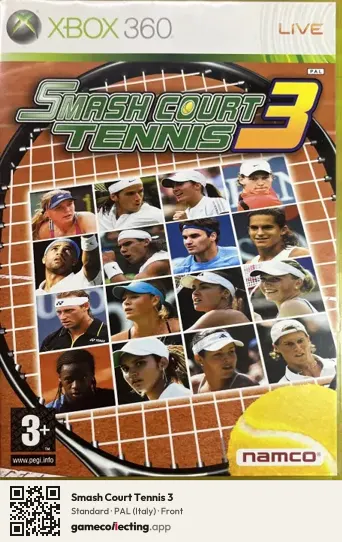 Smash Court Tennis 3 Xbox 360, Italy box front