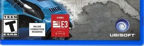 The Crew, the ESRB box on its front