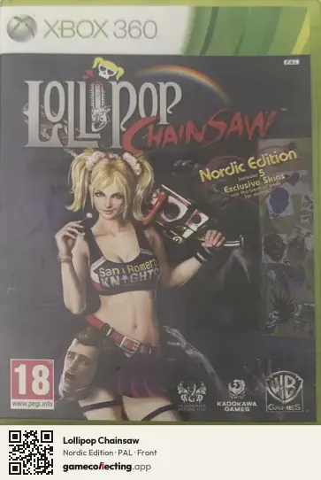 Lollipop Chainsaw Xbox 360, PAL box front
