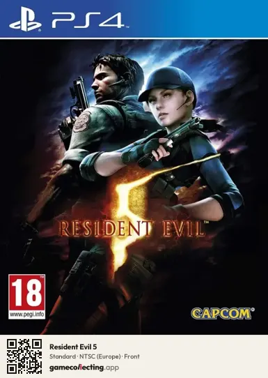 Resident Evil 5 PlayStation 4, Europe box front