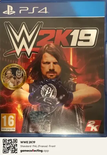 WWE 2K19 PlayStation 4, France box front