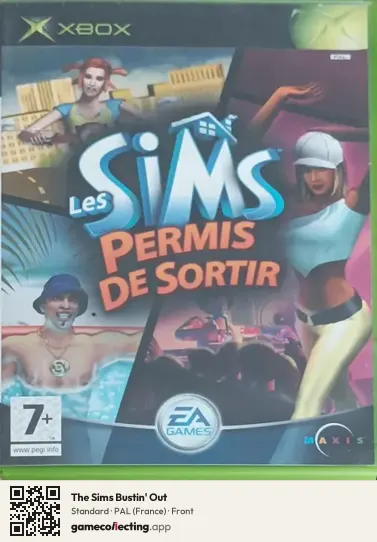 The Sims Bustin' Out Xbox, France box front