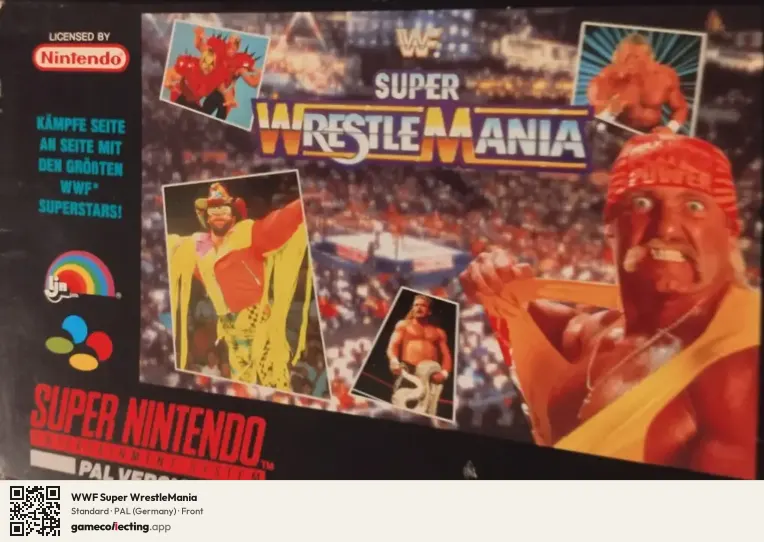 WWF Super WrestleMania Super Nintendo Entertainment System, Germany box front