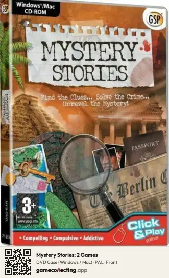 Mystery Stories: 2 Games Computer, PAL box front