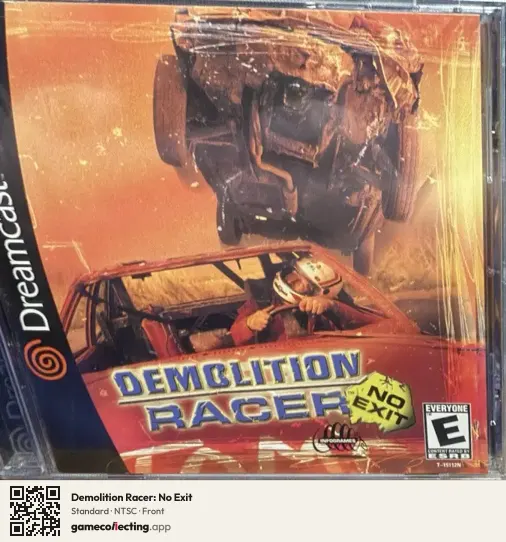 Demolition Racer: No Exit Sega Dreamcast, NTSC box front