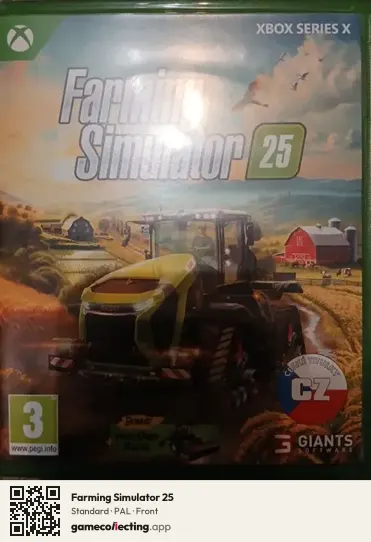 Farming Simulator 25 Xbox Series X, PAL box front