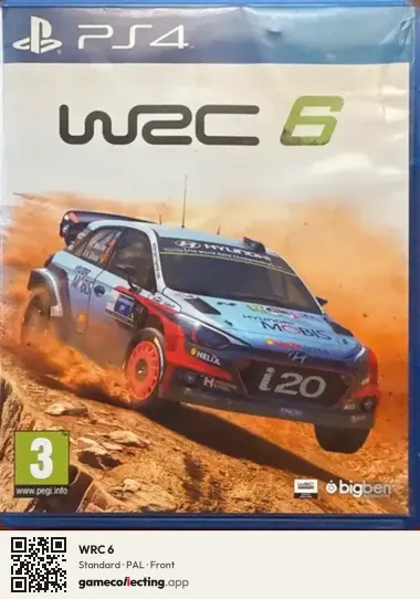 WRC 6 PlayStation 4, PAL box front