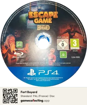 Fort Boyard PlayStation 4, PAL disc