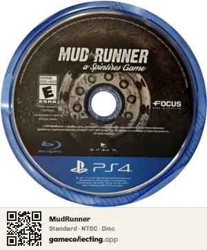 MudRunner PlayStation 4, NTSC disc